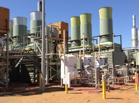 The Carnarvon Power Station before decommissioning by Perth demolition company Focus Demolition.